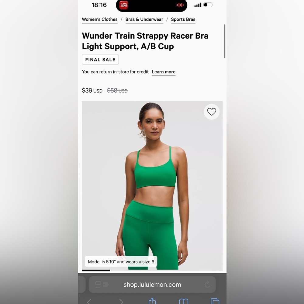 NWT Lululemon Wunder train set raceway green 4